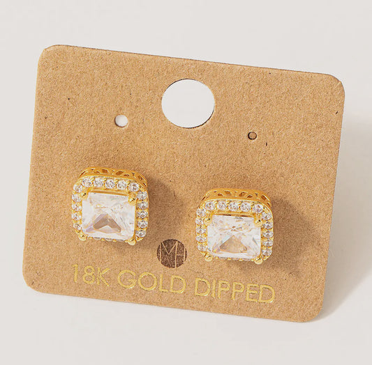 Square Stud Earrings