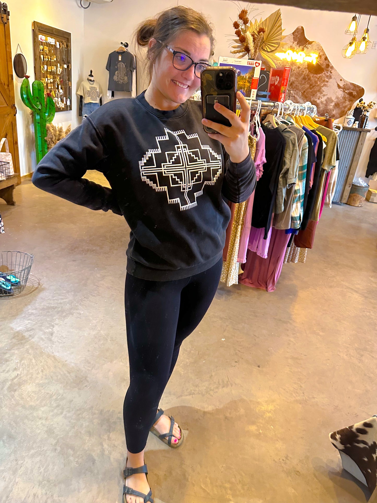 AZTEC PUFF MINERAL GRAPHIC SWEATSHIRTS
