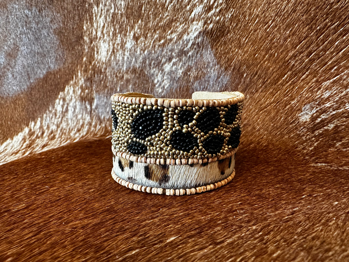 Cheetah Wide Cuff Bracelet