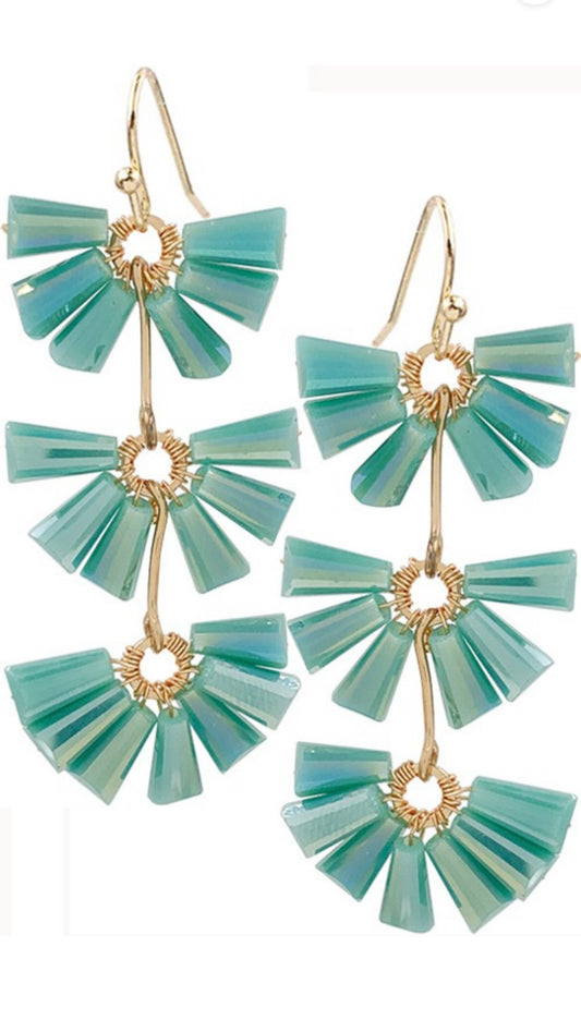 Bead tassel earrings