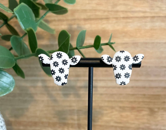 Cow stud earrings