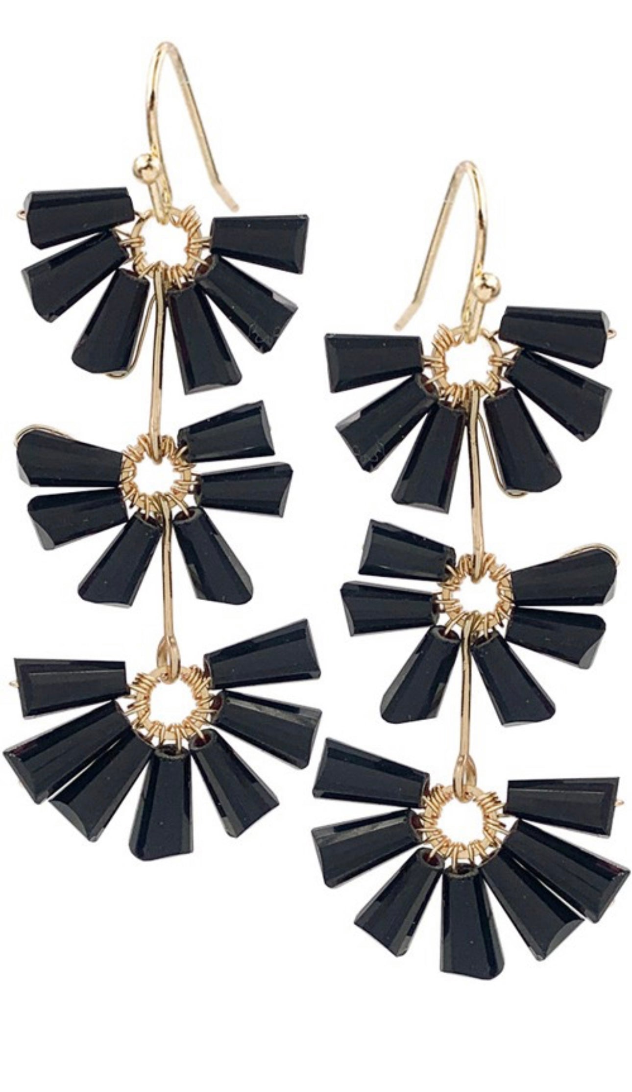 Bead tassel earrings