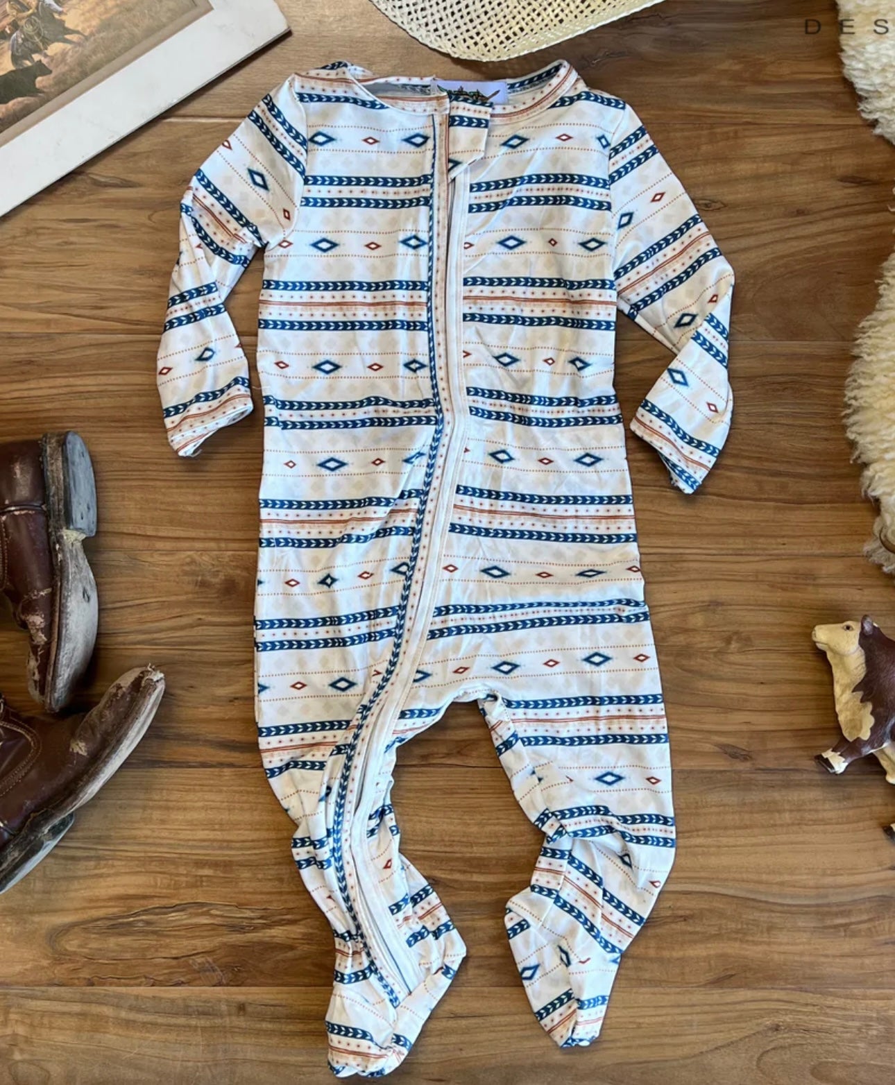 Aztec baby onesie