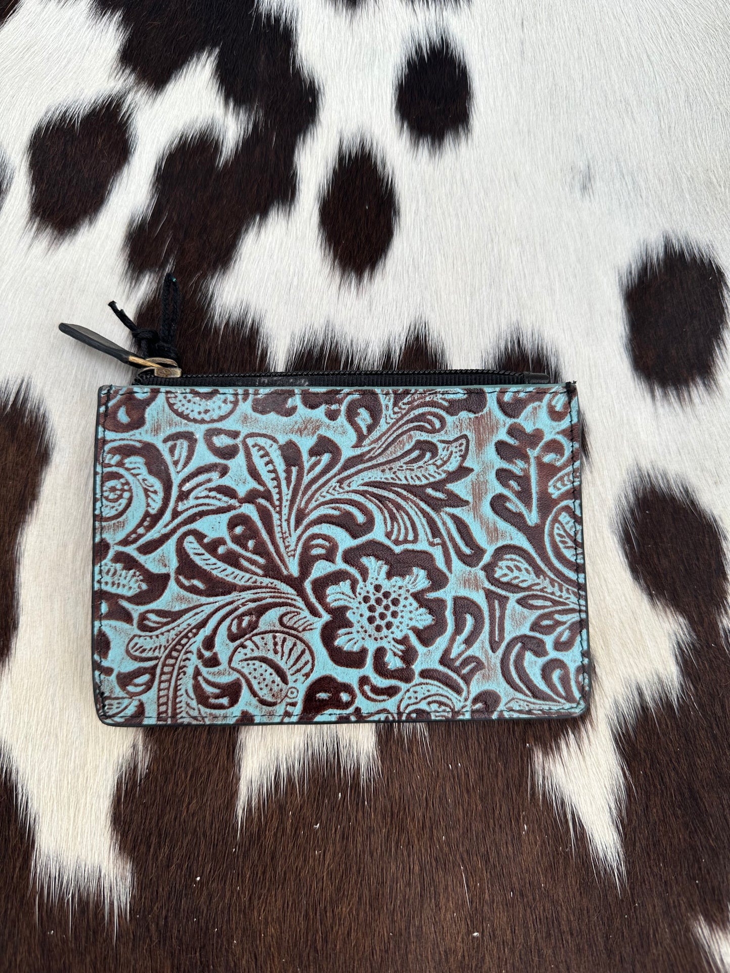 Teal card wallet