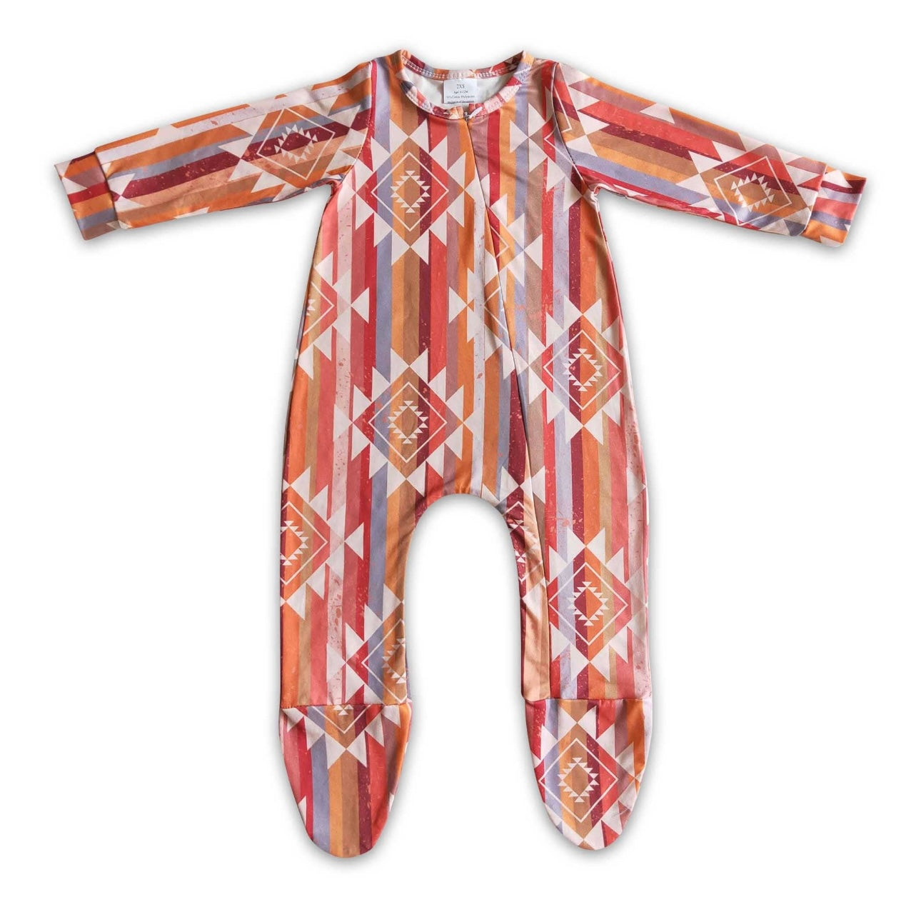 Striped Aztec onesie