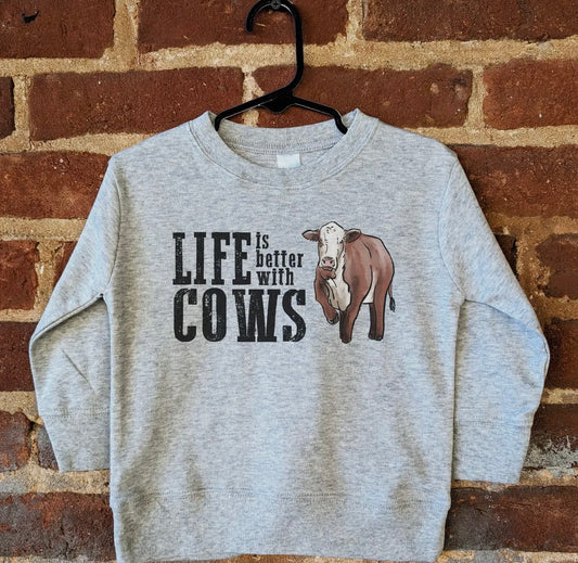 Life is better with cows long sleeve