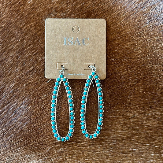 Teardrop Turquoise Earrings