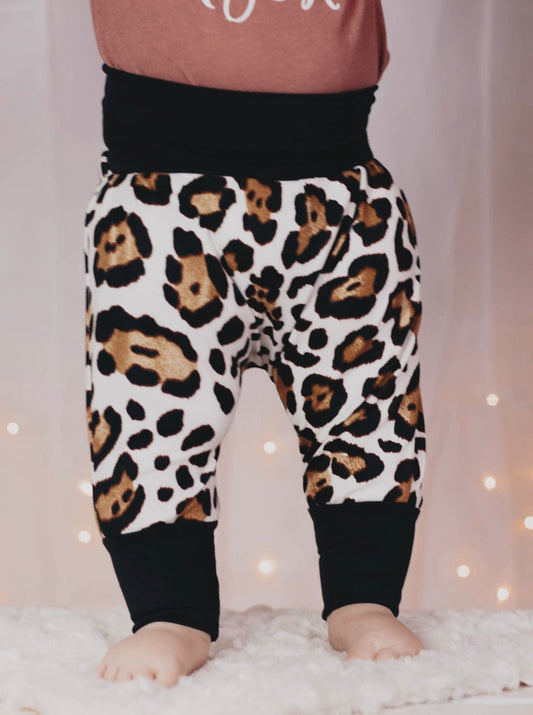 Ivory cheetah pants