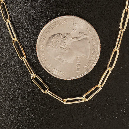 Dainty Paperclip Chain Necklace
