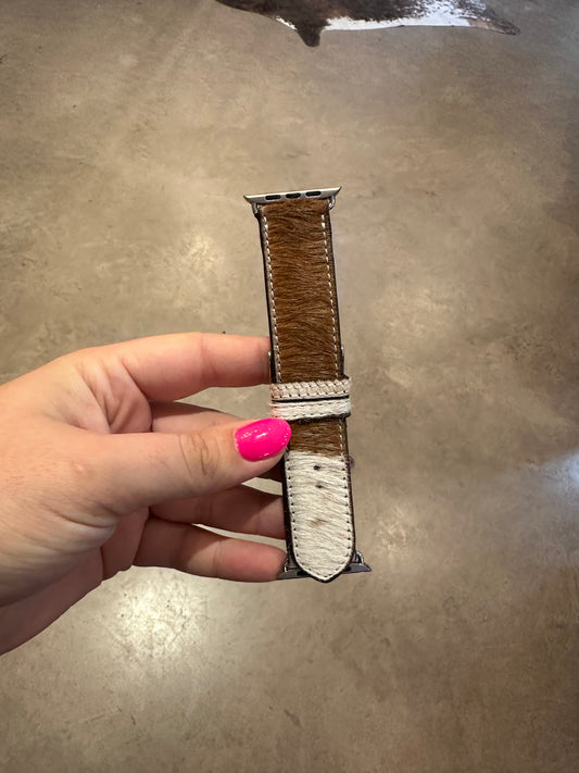 Brown cowhide watch bands