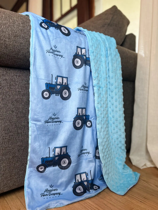 Tractor Mink Blanket