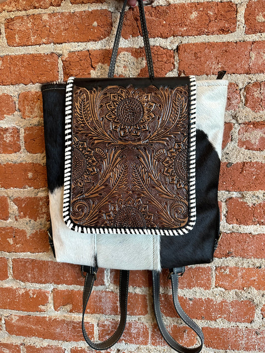 Renaissance Hand Tooled Backpack Bag