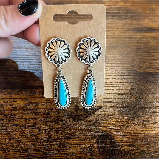 Concho Turquoise Dangles